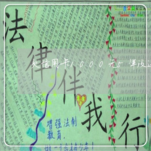 欠信用卡1000元5年没还