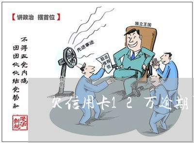 欠信用卡12万逾期了 欠信用卡12万逾期了