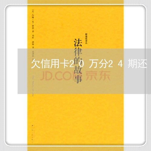 欠信用卡20万分24期还