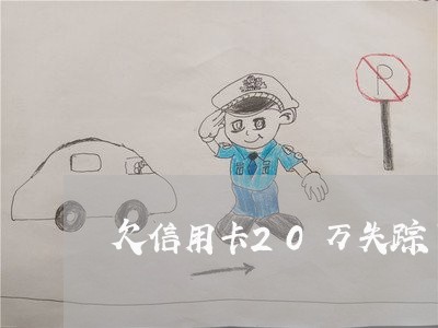 欠信用卡20万失踪了怎么办 欠信用卡20万失踪了怎么办