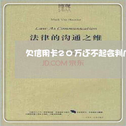 欠信用卡20万还不起会判几年 欠信用卡20万还不起会判几年