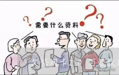 欠信用卡20万还款还不起了