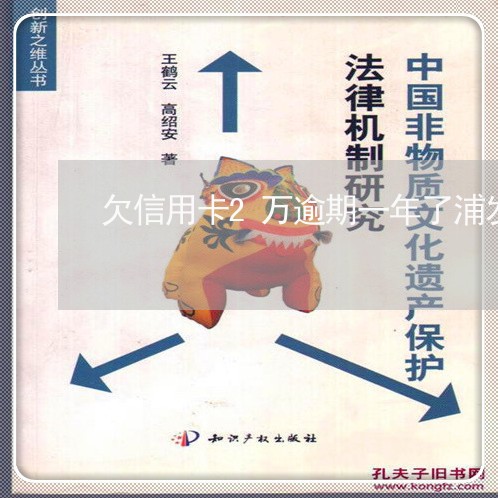 欠信用卡2万逾期一年了浦发