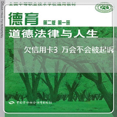 欠信用卡3万会不会被起诉