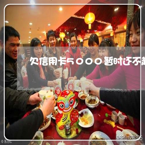 欠信用卡5000暂时还不起 欠信用卡5000暂时还不起