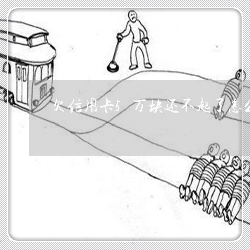 欠信用卡5万块还不起了怎么办