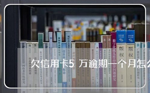 欠信用卡5万逾期一个月怎么办