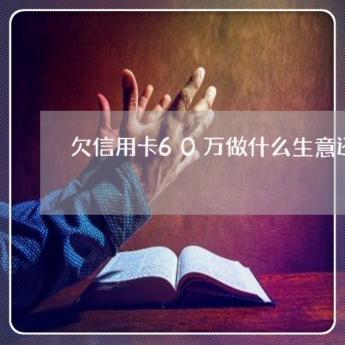 欠信用卡60万做什么生意还