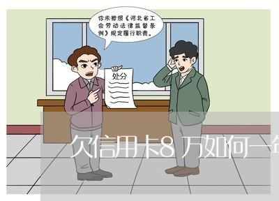 欠信用卡8万如何一年还