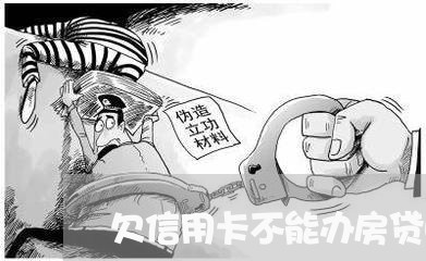 欠信用卡不能办房贷吗/2023041494025
