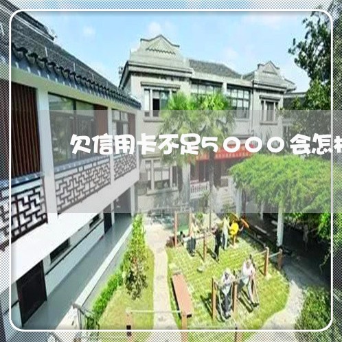 欠信用卡不足5000会怎样