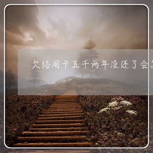 欠信用卡五千两年没还了会怎么样