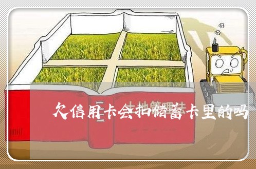 欠信用卡会扣储蓄卡里的吗 欠信用卡会扣储蓄卡里的吗