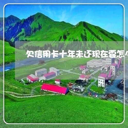 欠信用卡十年未还现在要怎么办呢 欠信用卡十年未还现在要怎么办呢