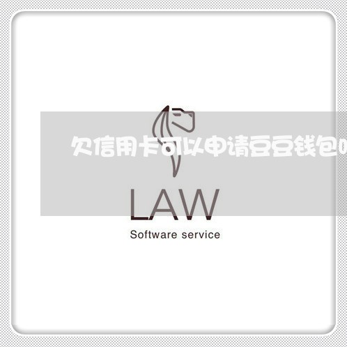 欠信用卡可以申请豆豆钱包吗 欠信用卡可以申请豆豆钱包吗