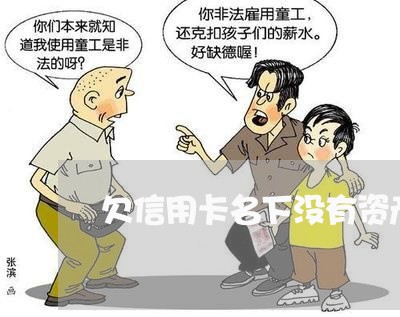 欠信用卡名下没有资产怎么办 欠信用卡名下没有资产怎么办