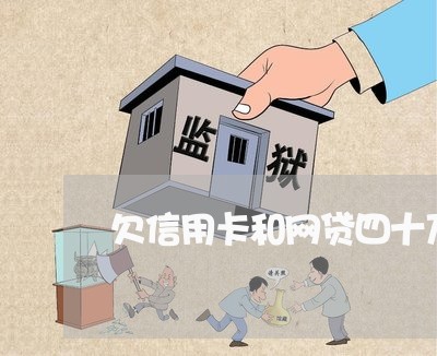欠信用卡和网贷四十万不还 欠信用卡和网贷四十万不还