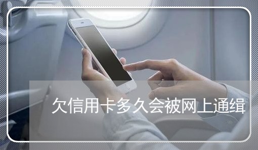 欠信用卡多久会被网上通缉 欠信用卡多久会被网上通缉