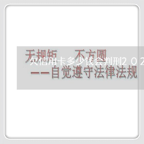 欠信用卡多少钱会判刑2021 欠信用卡多少钱会判刑2021