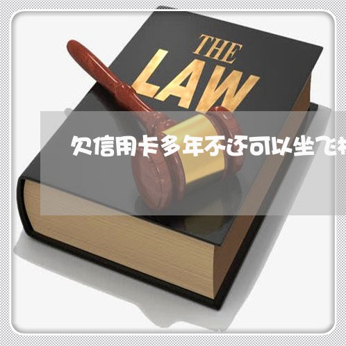 欠信用卡多年不还可以坐飞机吗 欠信用卡多年不还可以坐飞机吗