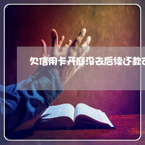 欠信用卡开庭没去后续还款可以吗/2023022871826