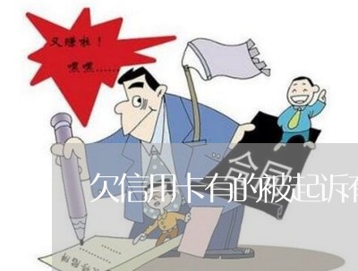 欠信用卡有的被起诉有的没事