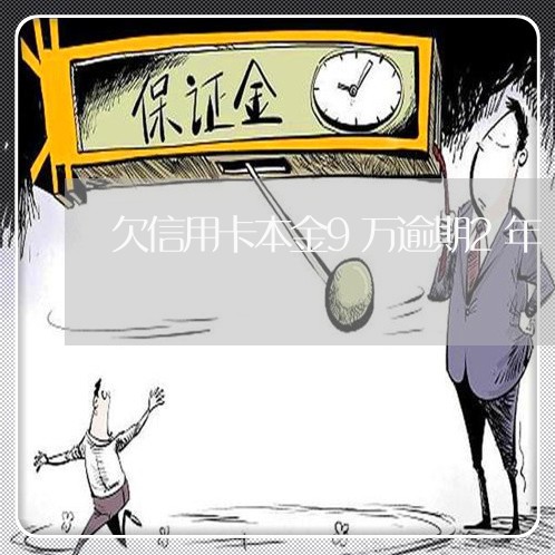 欠信用卡本金9万逾期2年