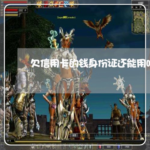 欠信用卡的钱身份证还能用吗