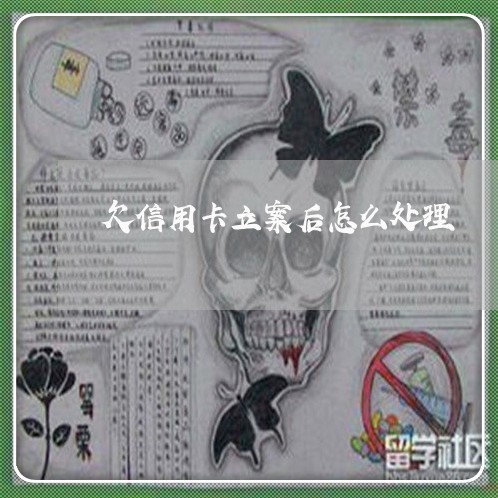 欠信用卡立案后怎么处理