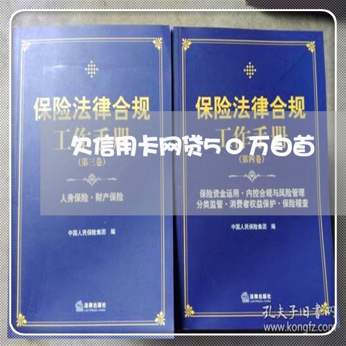 欠信用卡网贷50万自首/2023020927584