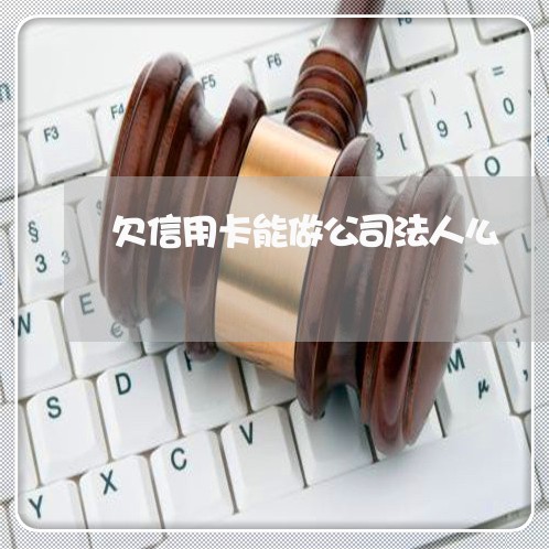 欠信用卡能做公司法人么