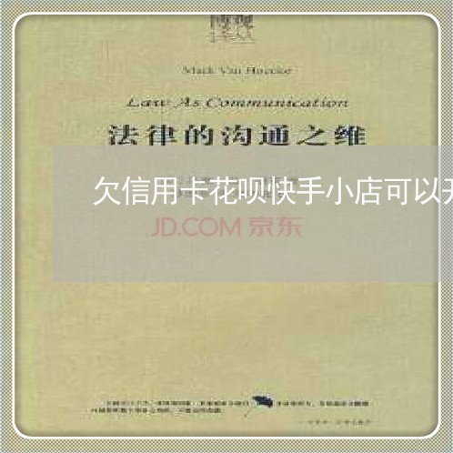 欠信用卡花呗快手小店可以开吗