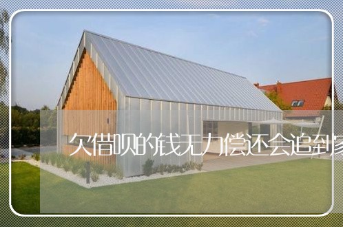 欠借呗的钱无力偿还会追到家里吗/2023022803926
