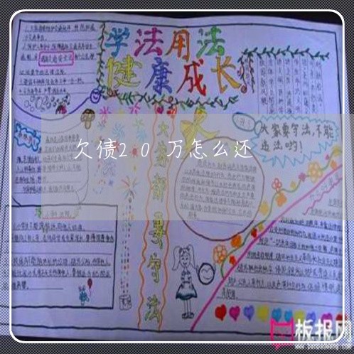 欠债20万怎么还/2023012181605