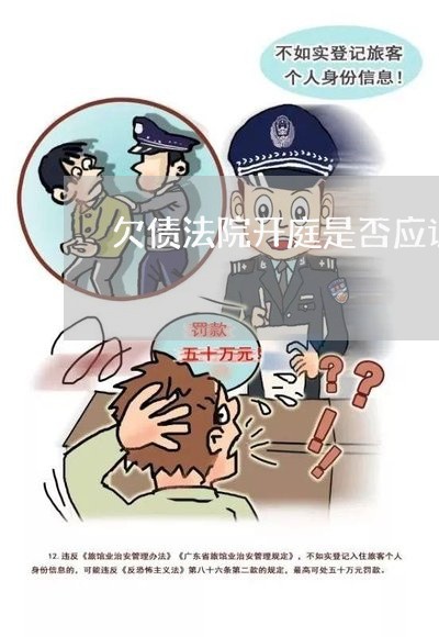 欠债法院开庭是否应诉