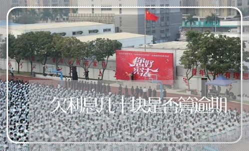 欠利息几十块是否算逾期