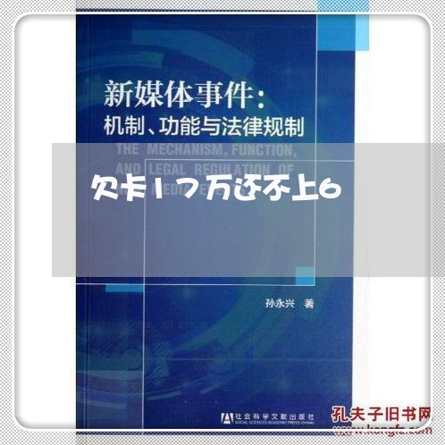 欠卡17万还不上6 欠卡17万还不上6