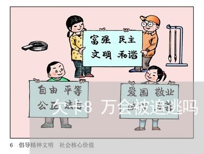 欠卡8万会被追逃吗