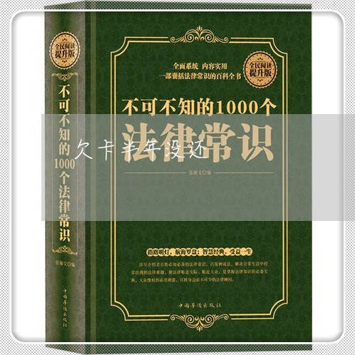 欠卡半年没还/2023012118279