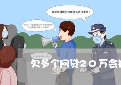 欠多个网贷20万会被起诉吗/2023120617939