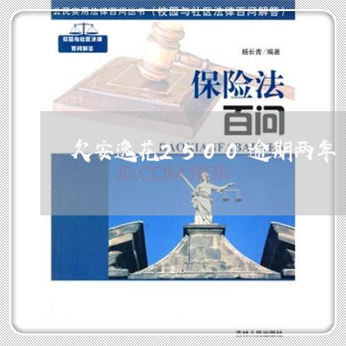 欠安逸花2500逾期两年