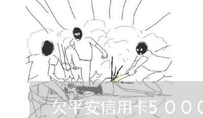 欠平安信用卡5000两年 欠平安信用卡5000两年