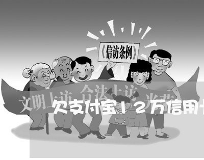 欠支付宝12万信用卡26万 欠支付宝12万信用卡26万