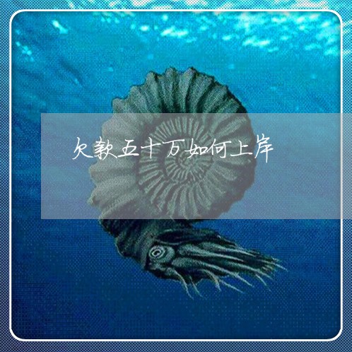 欠款五十万如何上岸/2023011978360