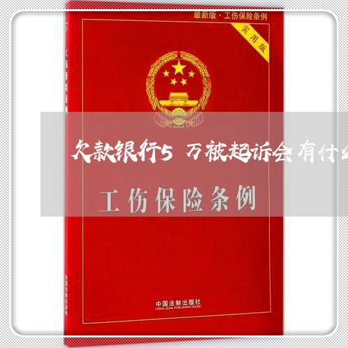 欠款银行5万被起诉会有什么后果 欠款银行5万被起诉会有什么后果