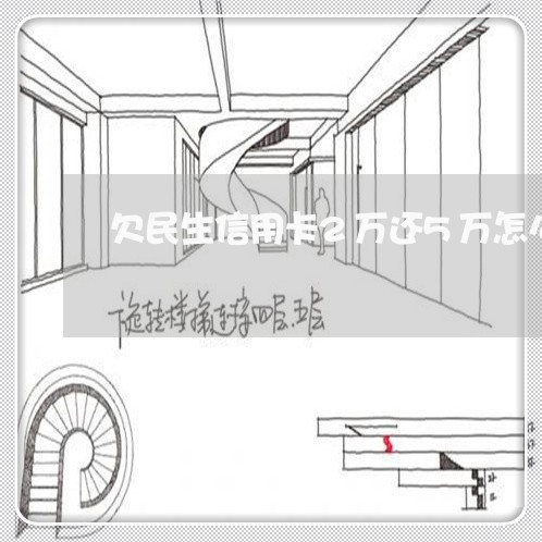 欠民生信用卡2万还5万怎么办 欠民生信用卡2万还5万怎么办