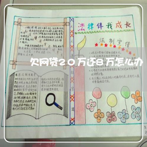 欠网贷20万还8万怎么办 欠网贷20万还8万怎么办