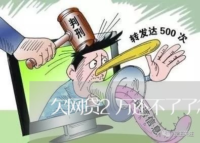 欠网贷2万还不了了怎么办 欠网贷2万还不了了怎么办