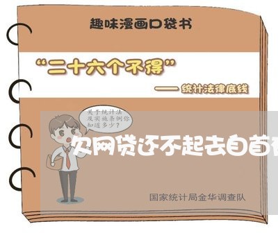 欠网贷还不起去自首有用吗 欠网贷还不起去自首有用吗