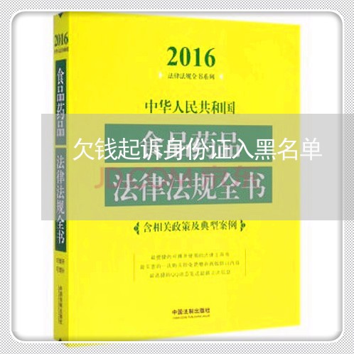 欠钱起诉身份证入黑名单